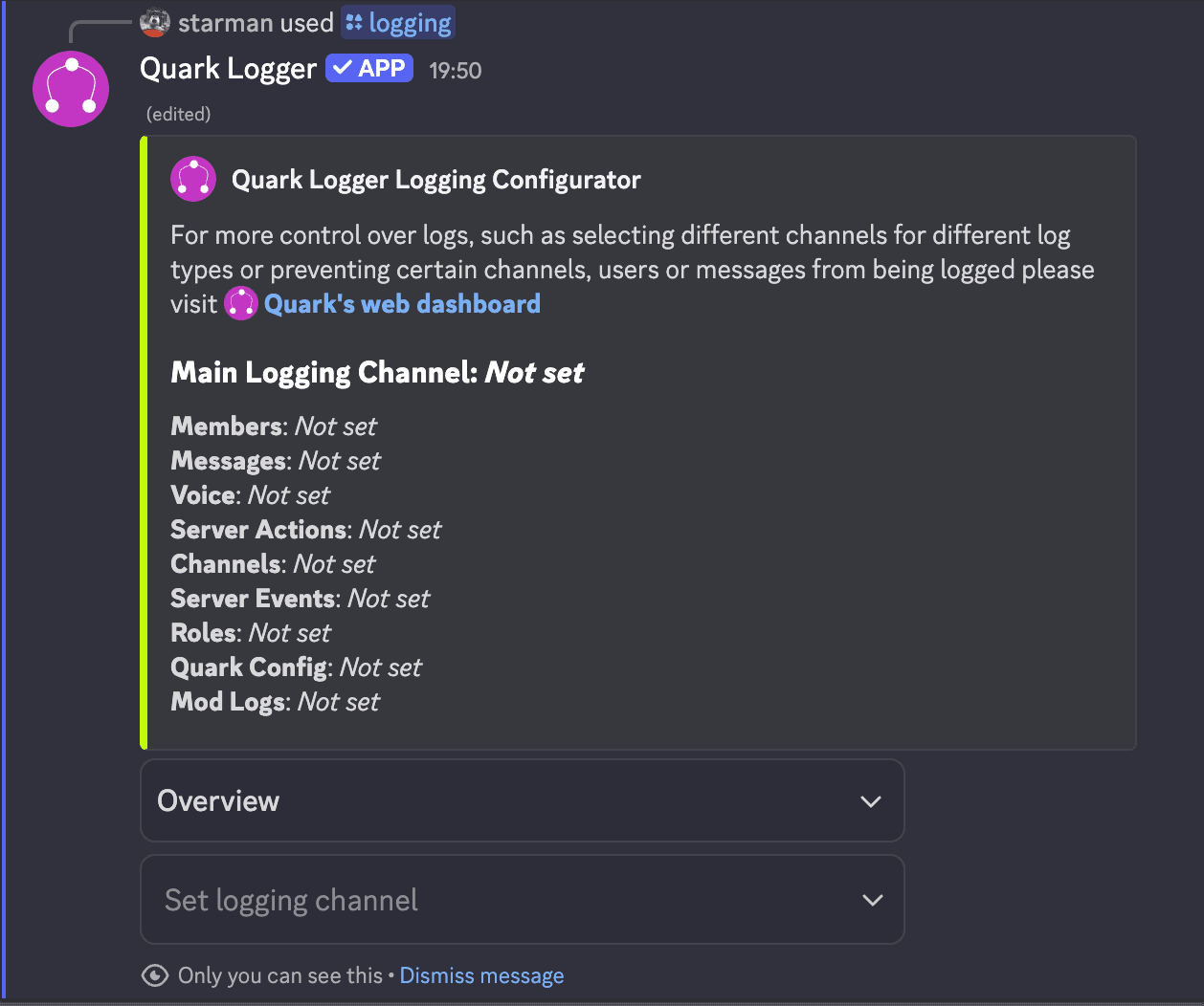 Quark Logging